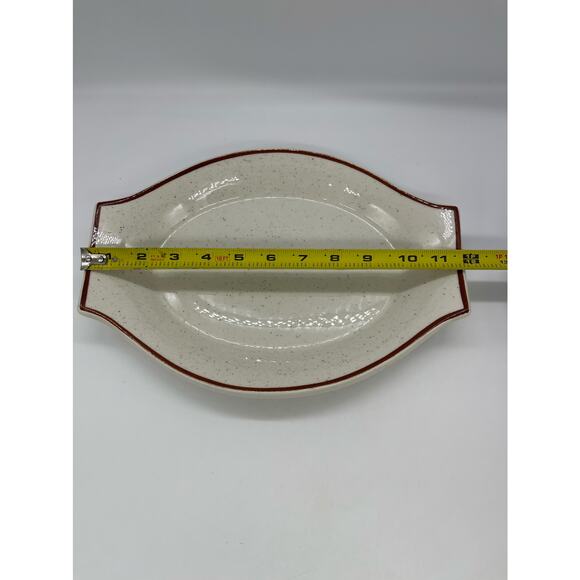 Vintage Jackson Custom China Serving Platter 11.75" x 8.5" Falls Creek PA USA - Picture 3 of 7